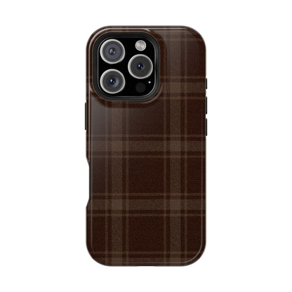 Cocoa Plaid iPhone Case