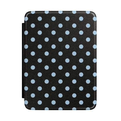 Blue Velvet Polka Dots Kindle Case