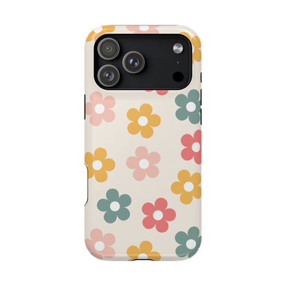 Boho Retro Flowers iPhone Case