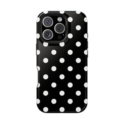 White Polka Dots iPhone Case