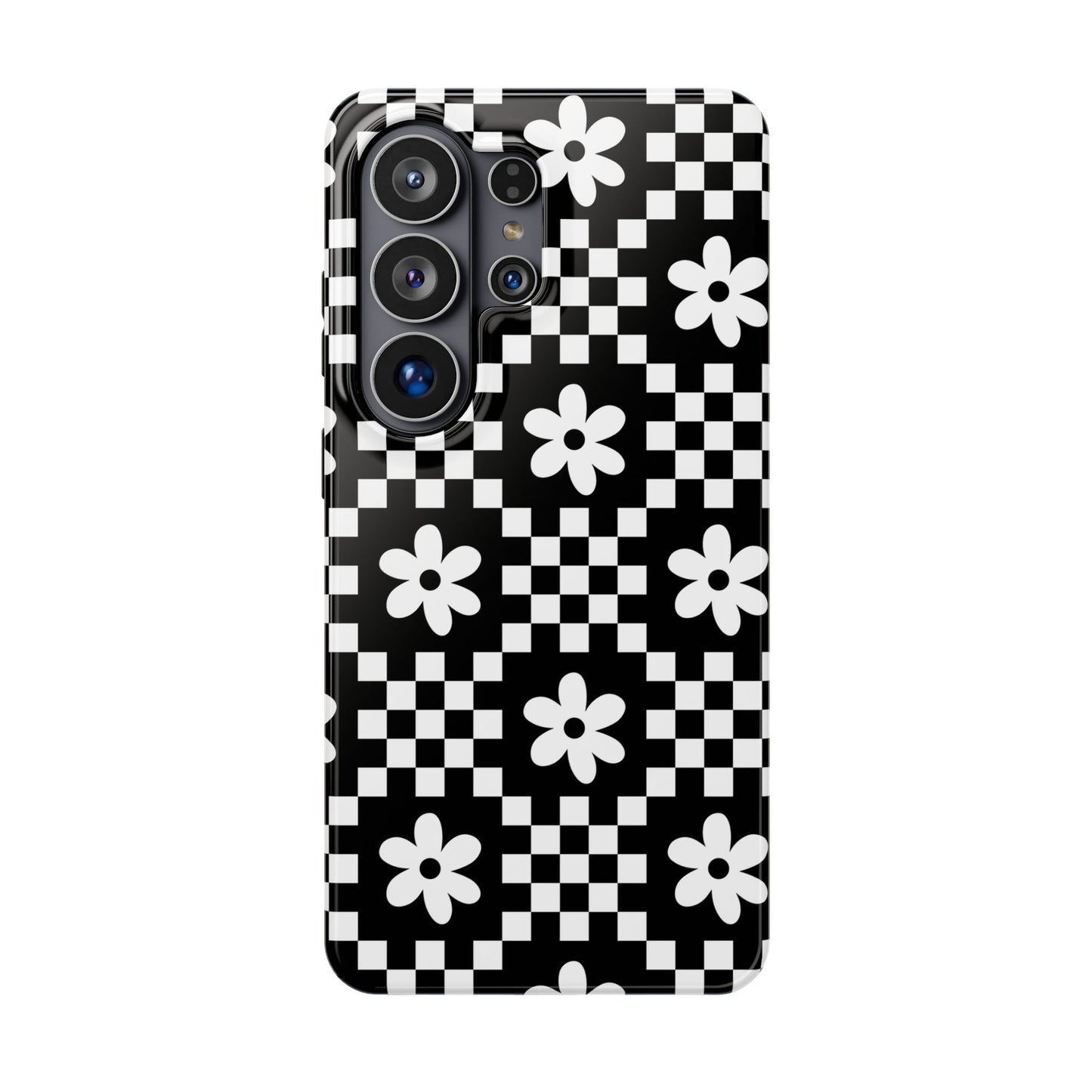 Checkerboard Daisy Samsung Case