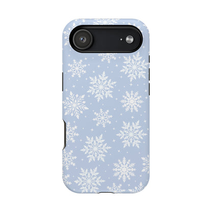 Blue Snowflakes iPhone Case