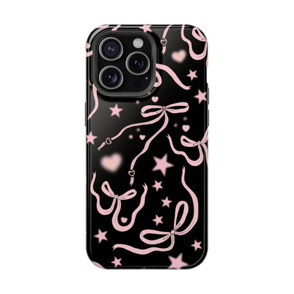 Black Cosmic Bows iPhone Case from Stella Cases