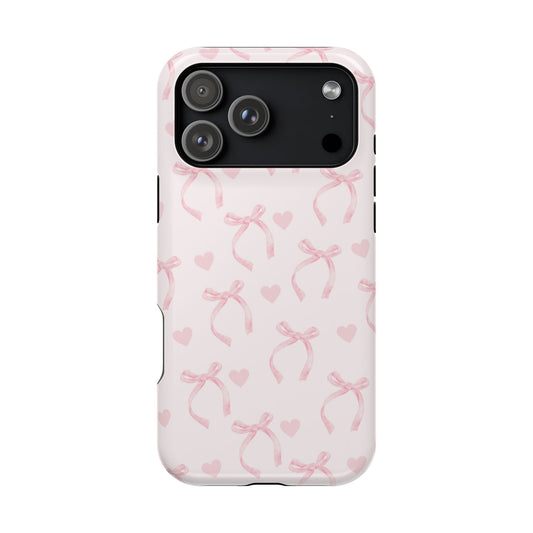 Coquette Pink Bows iPhone Case