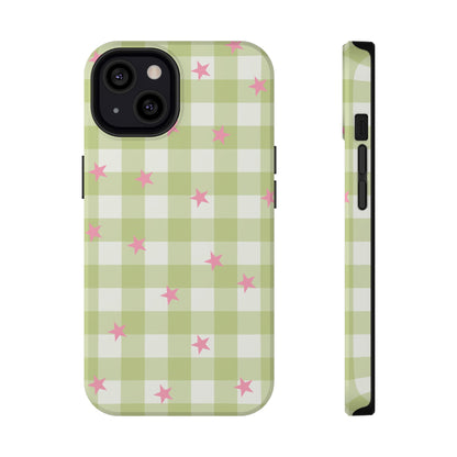 Lucky Star Gingham iPhone Case
