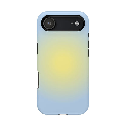 Yellow & Blue Aura iPhone Case