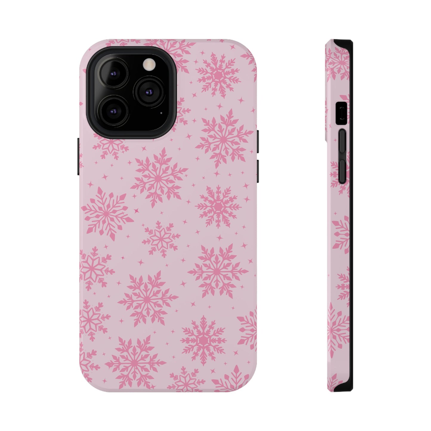 Pink Snowflakes iPhone Case