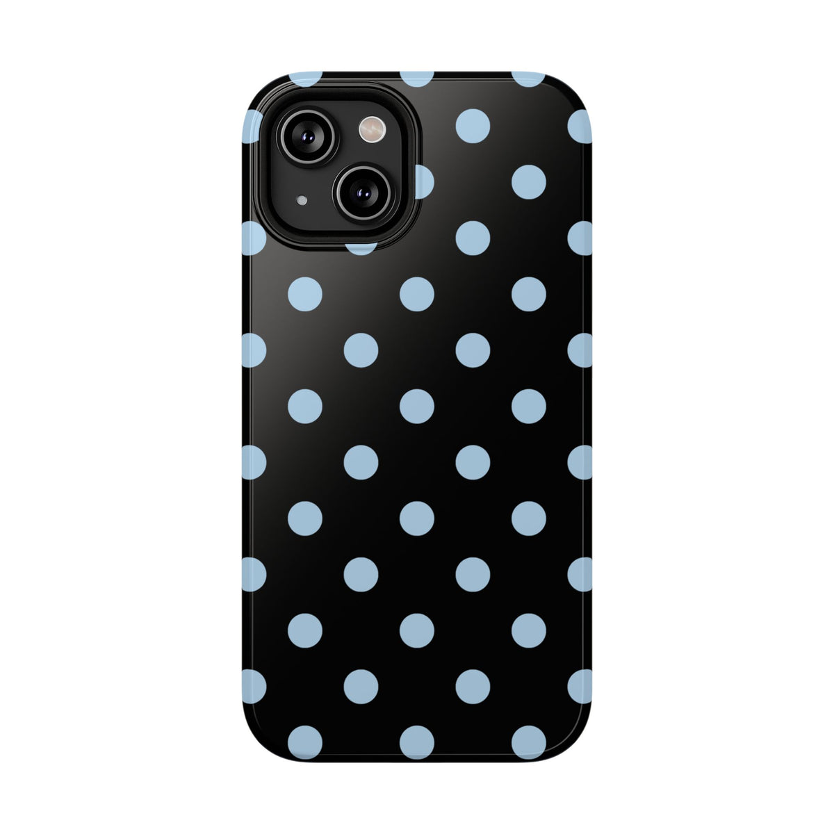Blue Velvet Polka Dots iPhone Case
