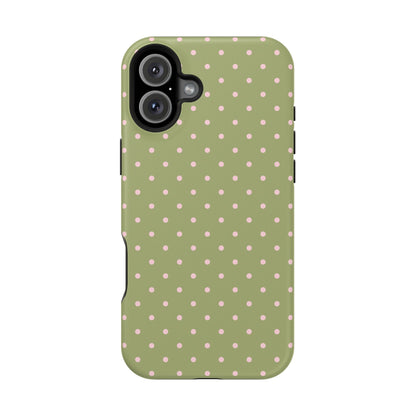 Pink Matcha Mini Dots iPhone Case