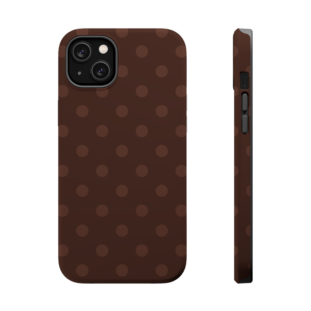Mocha Polka Dots iPhone Case
