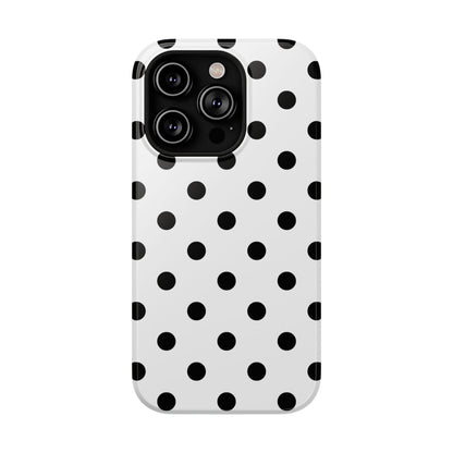 Black Polka Dots iPhone Case