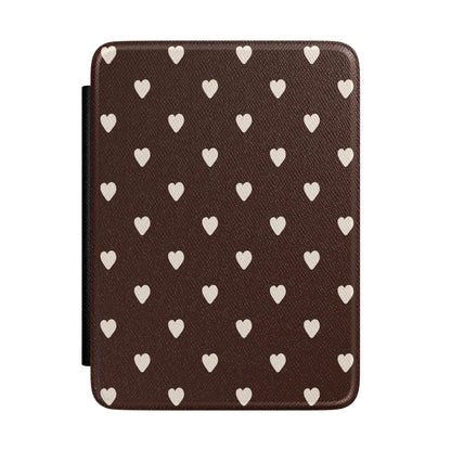 Mocha Hearts Kindle Case