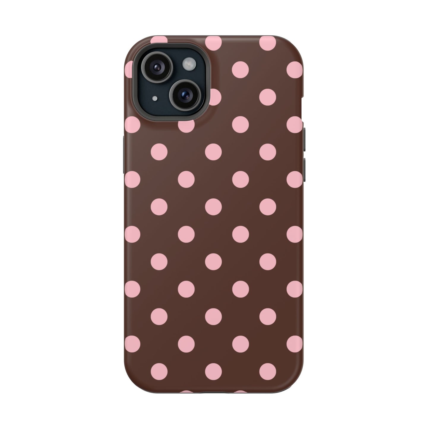 Pink Latte Polka Dots iPhone Case
