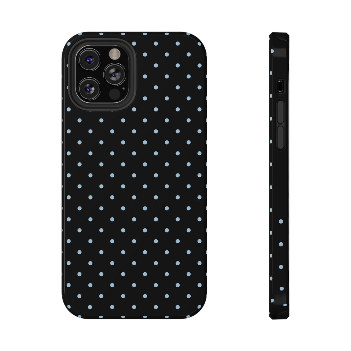Blue Velvet Mini Dots iPhone Case
