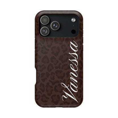 Custom Mocha Leopard iPhone Case