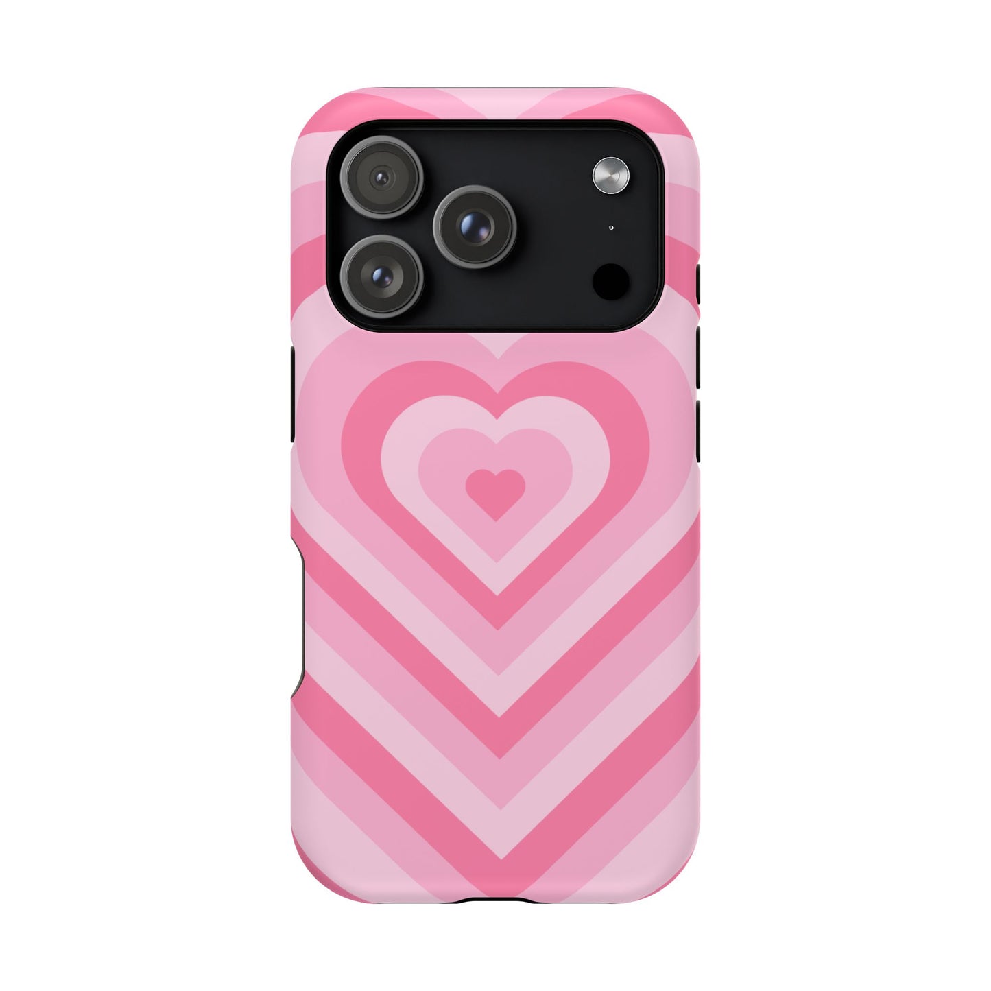 Pink Glowing Hearts iPhone Case