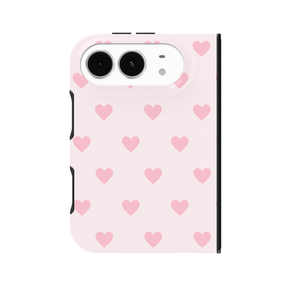 Light Pink Hearts iPhone Case