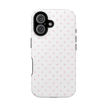 Pink Clouds Mini Dots iPhone Case