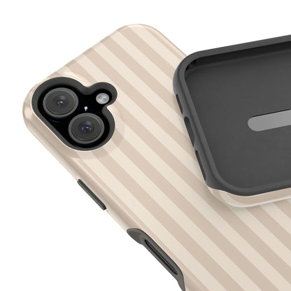Beige Stripes iPhone Case