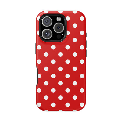 Red Polka Dots iPhone Case