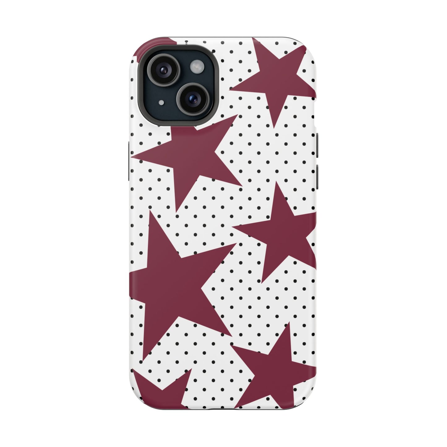 Burgundy Star iPhone Case