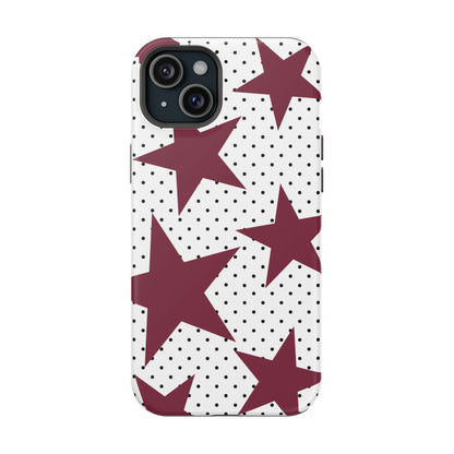Burgundy Star iPhone Case