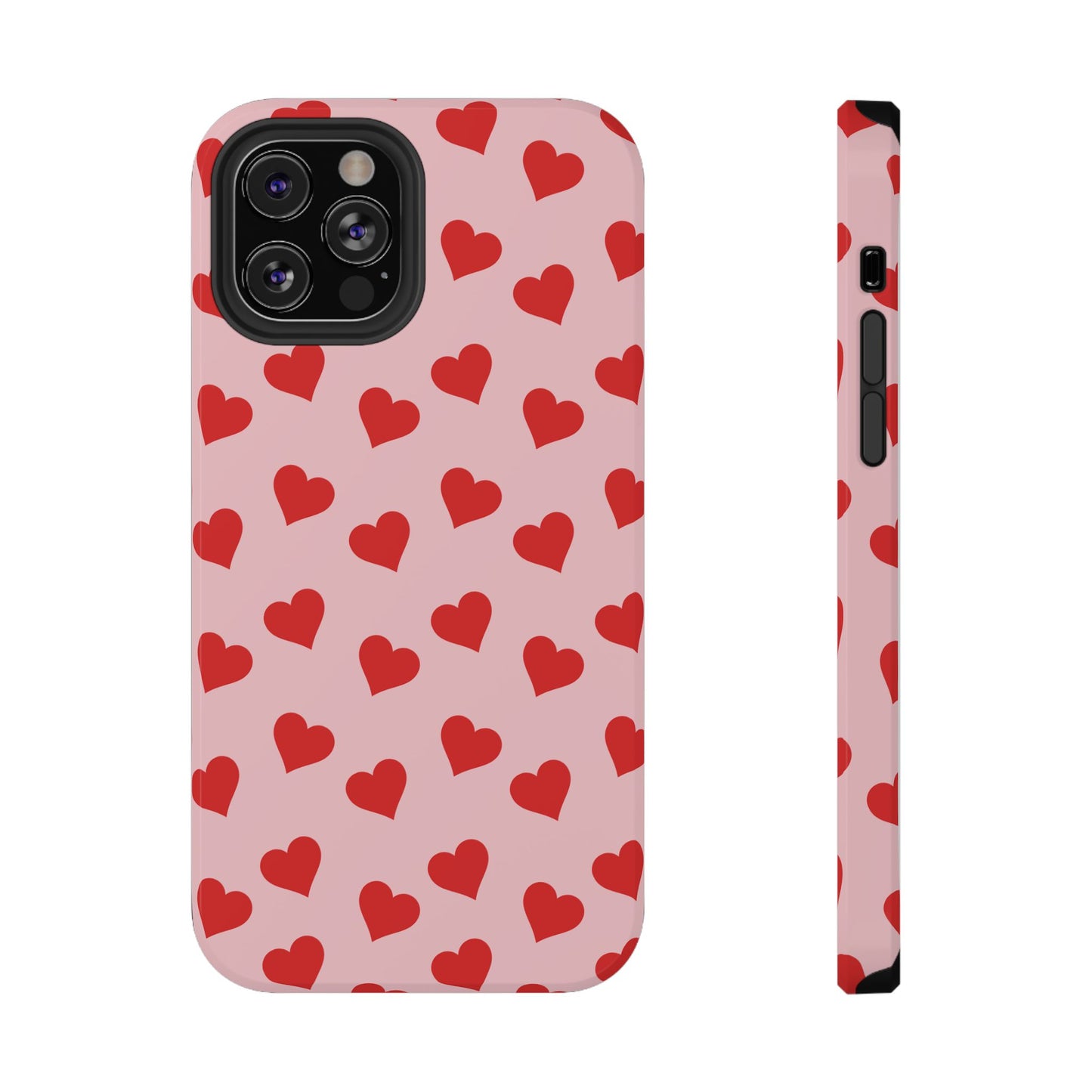 Red & Pink Heart Mania iPhone Case