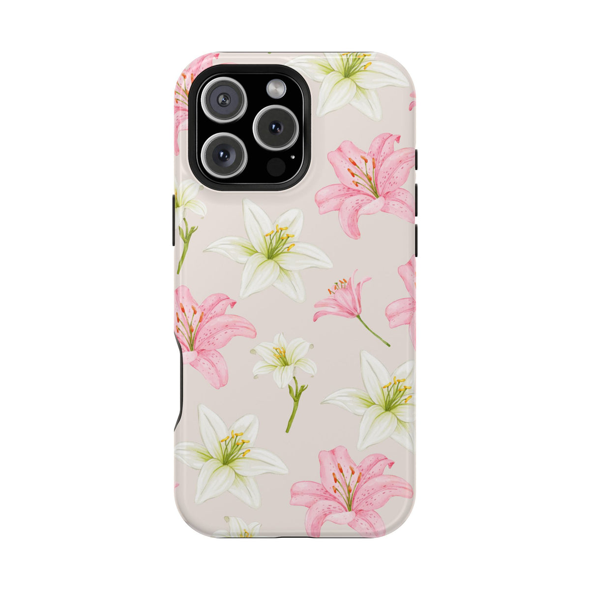 Beige Tiger Lily iPhone Case from Stella Cases