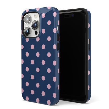 Periwinkle Polka Dots iPhone Case