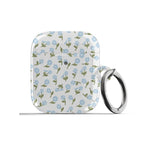 Blue Bloom AirPods Case