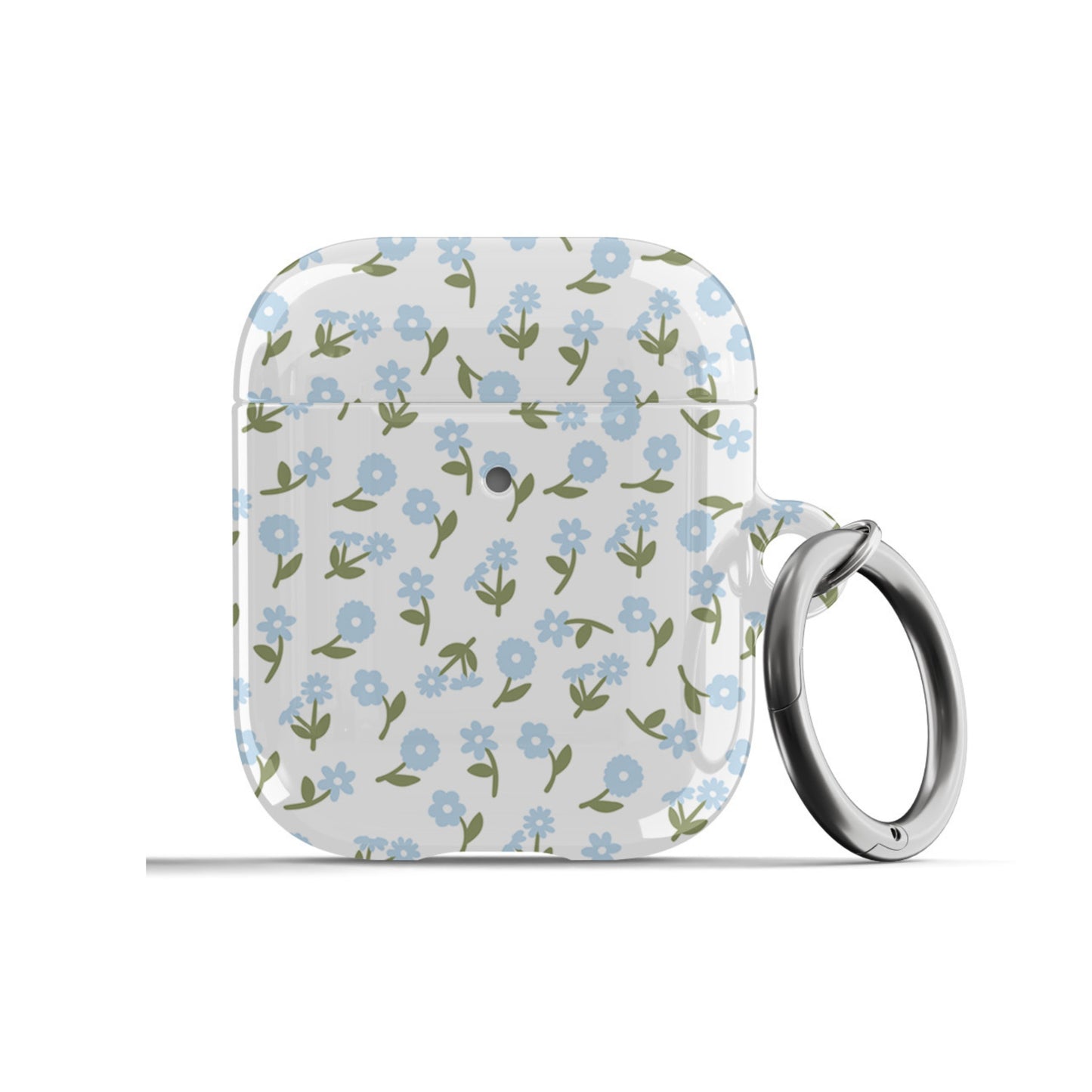 Blue Bloom AirPods Case