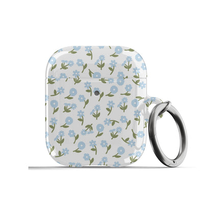 Blue Bloom AirPods Case