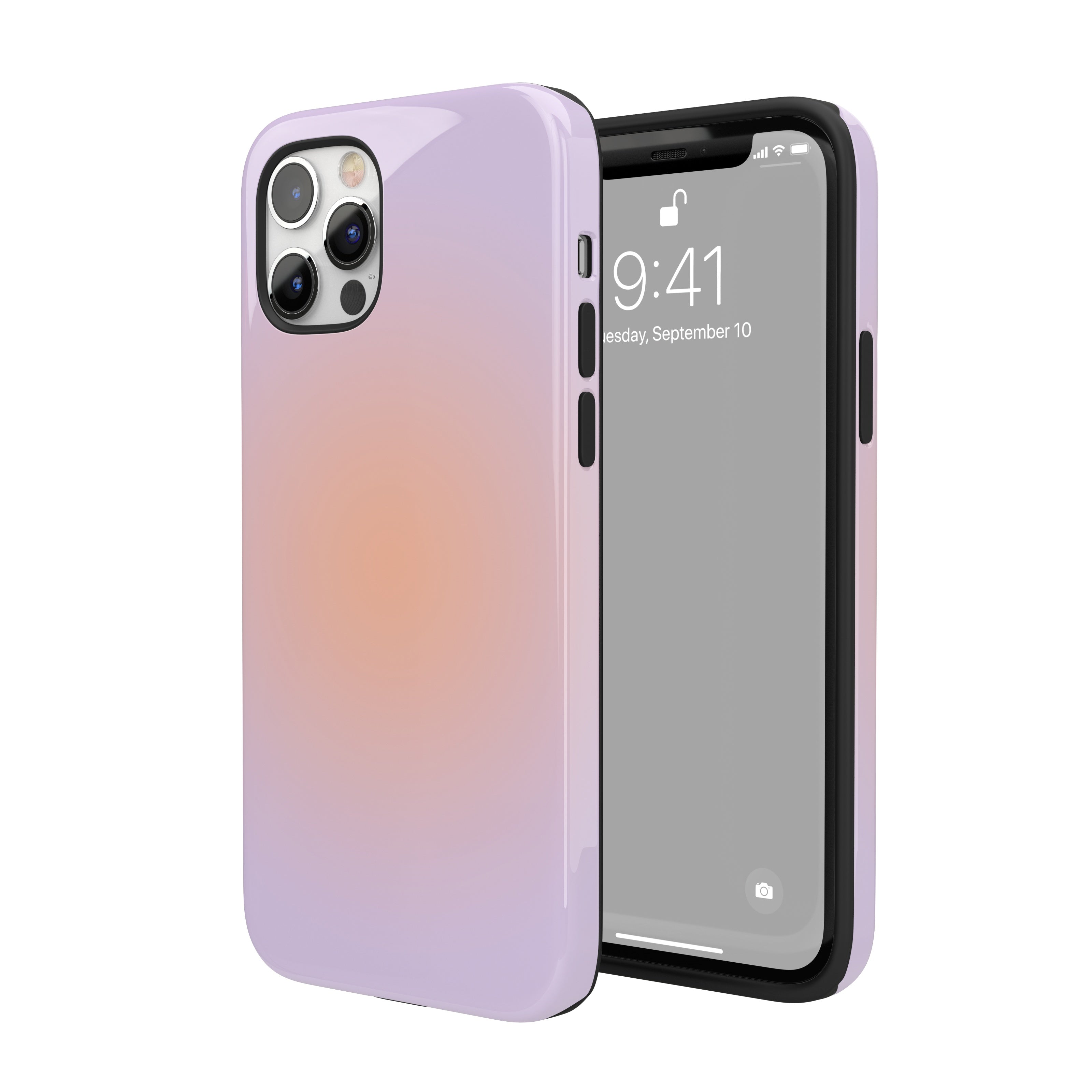 Orange & Purple Aura iPhone Case