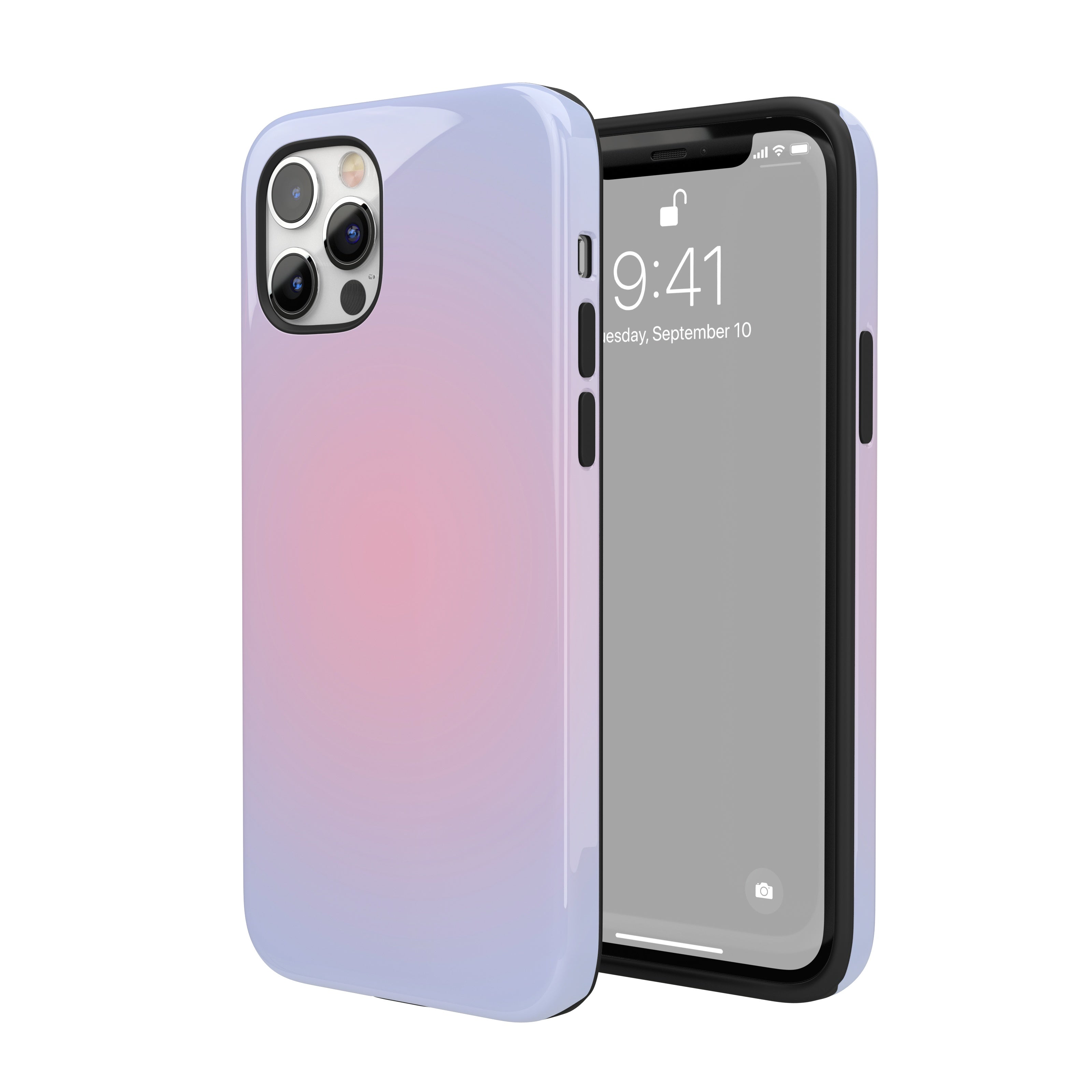 Pink and Blue Aura iPhone Case