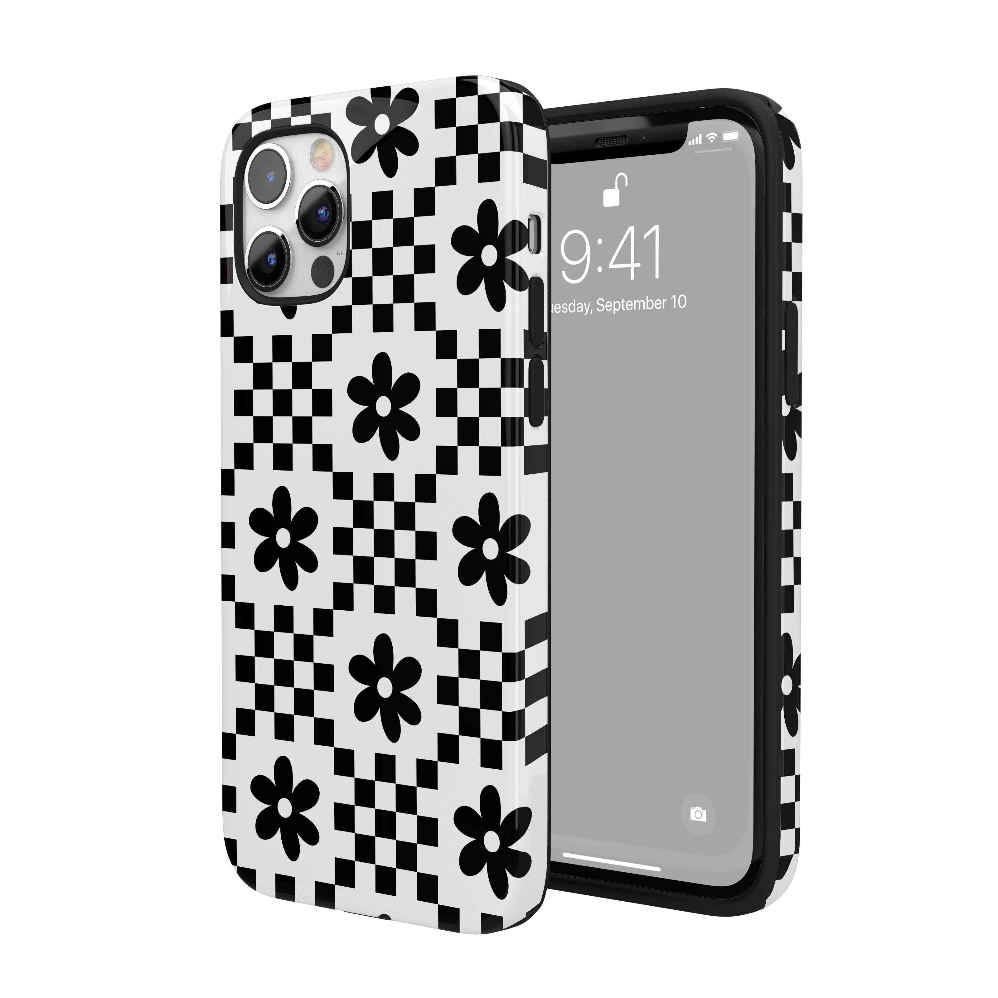 Monochrome Daisy iPhone Case