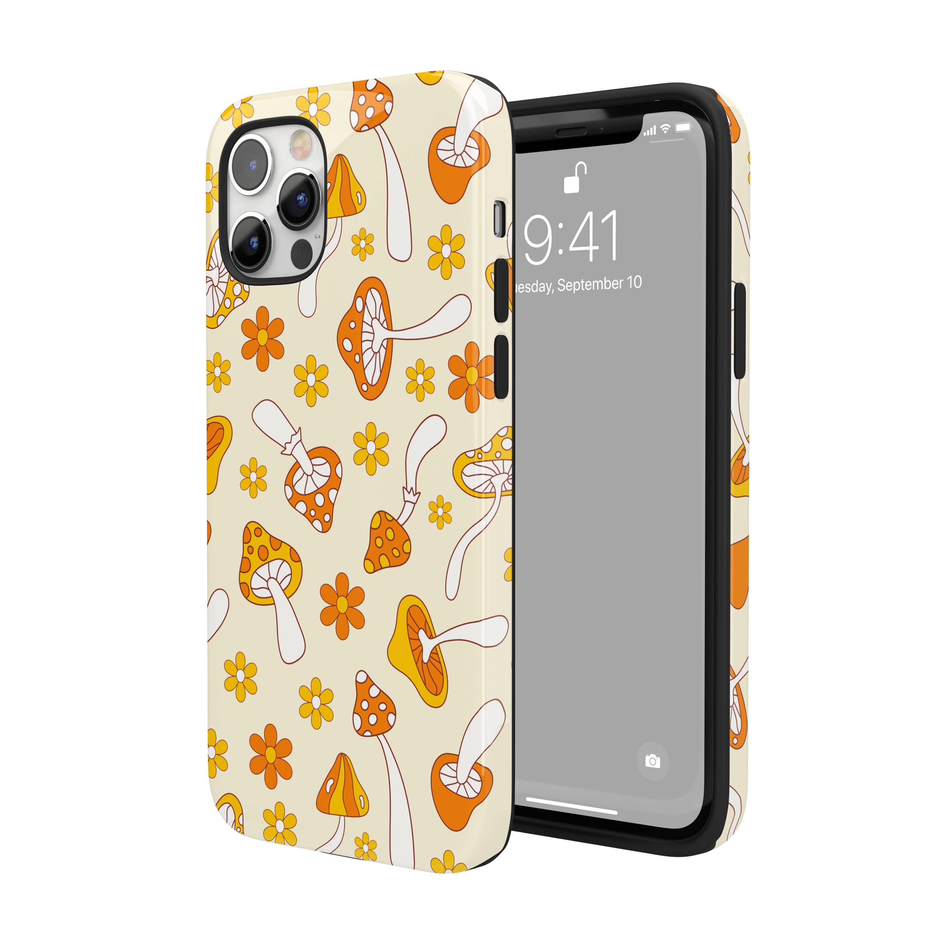 Retro Mushrooms iPhone Case