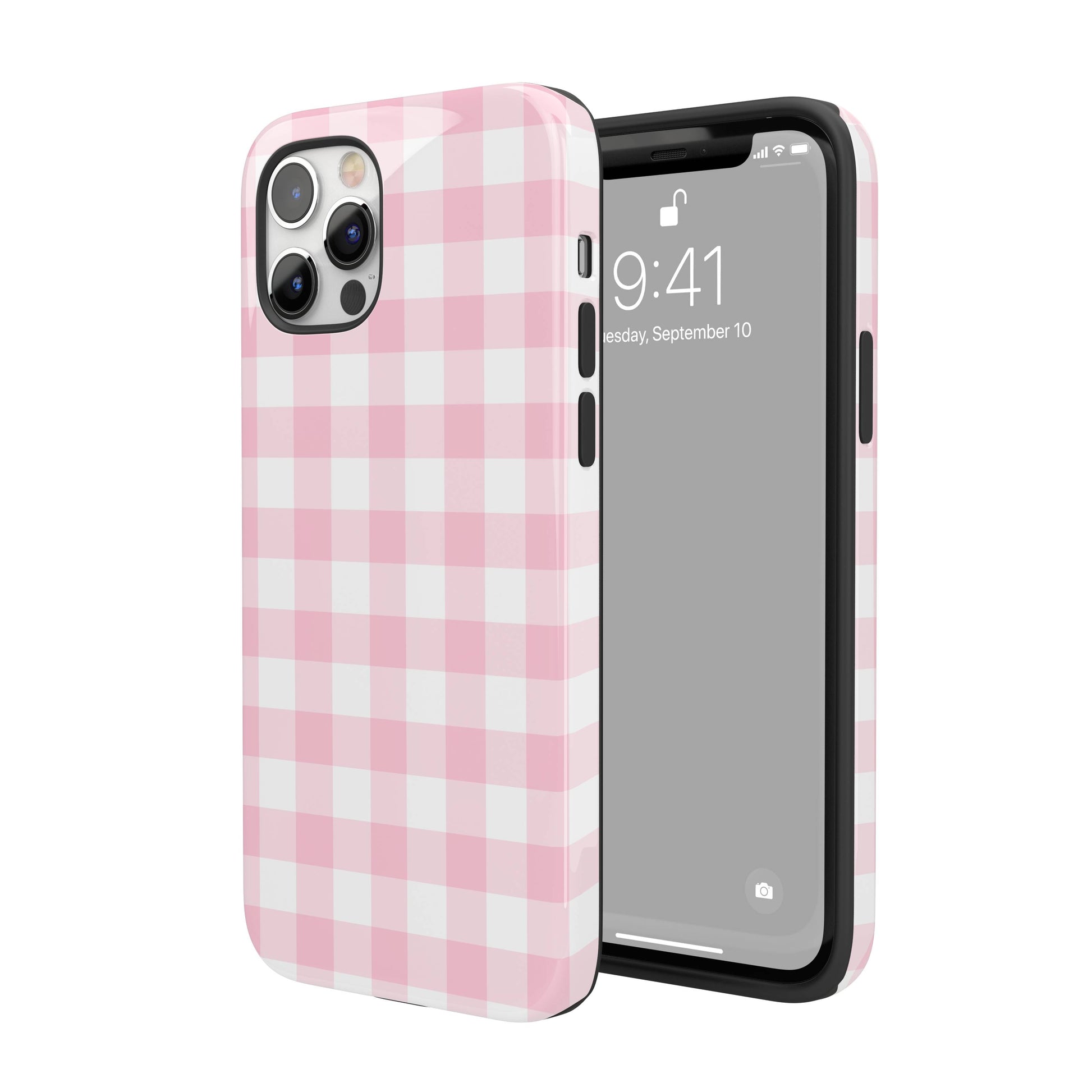 Pink Gingham iPhone Case Stella Cases Pink Gingham iPhone Case Stella Cases