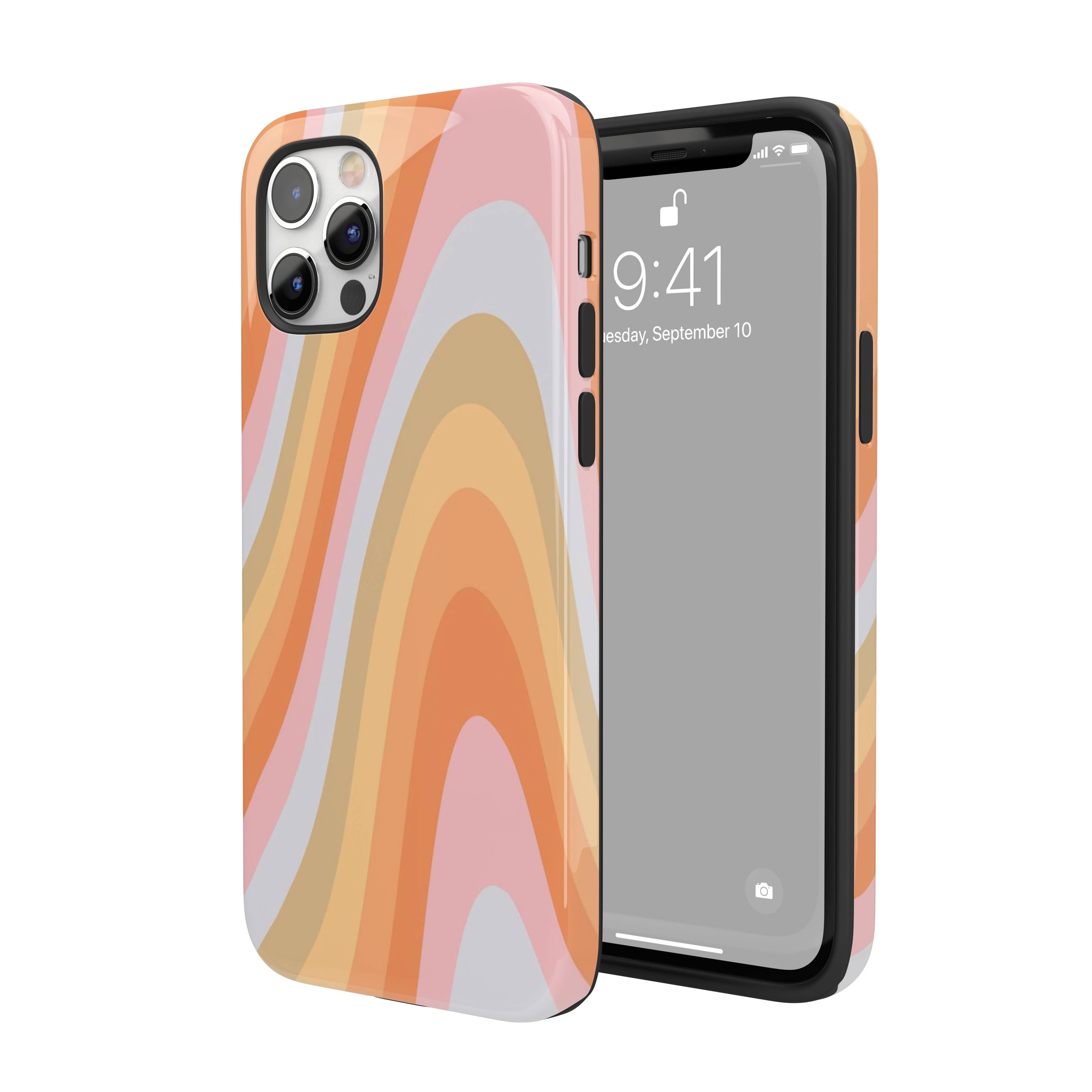 Rainbow Waves iPhone Case
