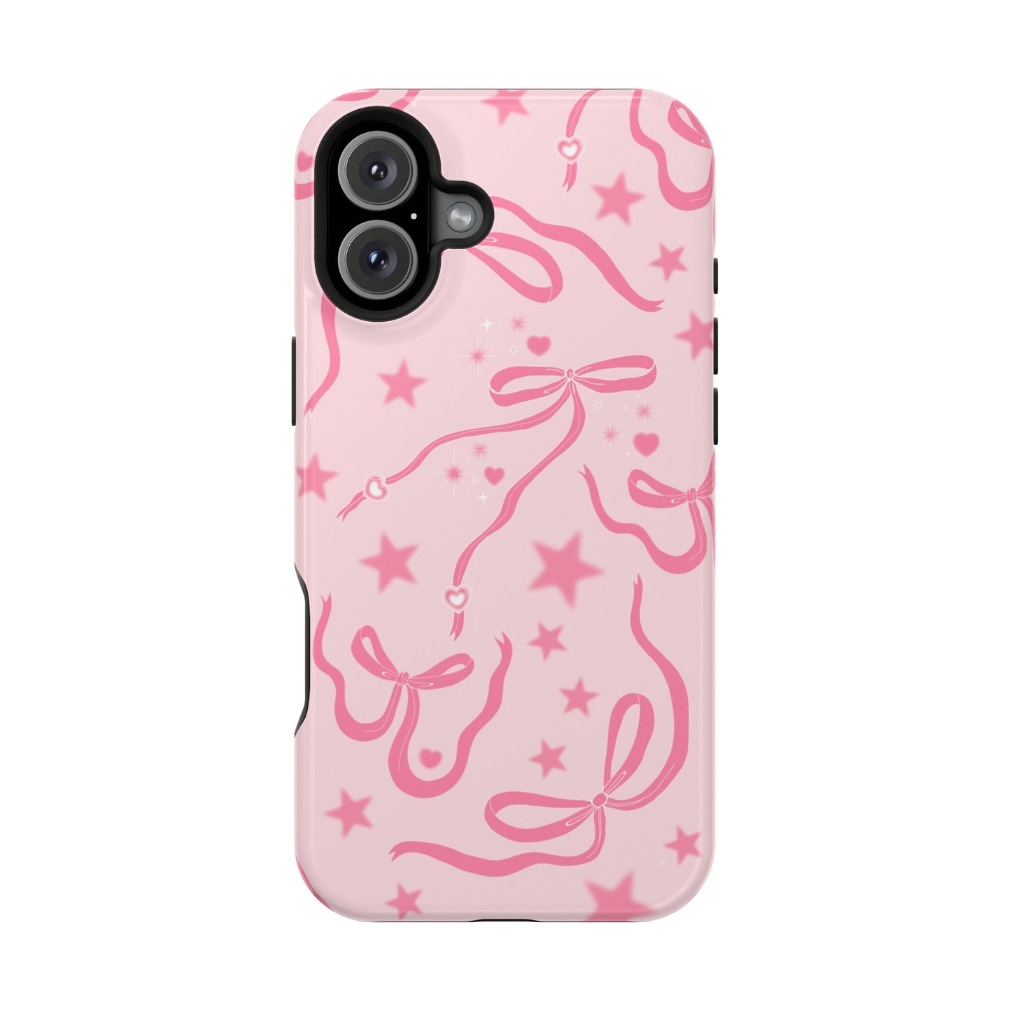 Pink Cosmic Bows iPhone Case
