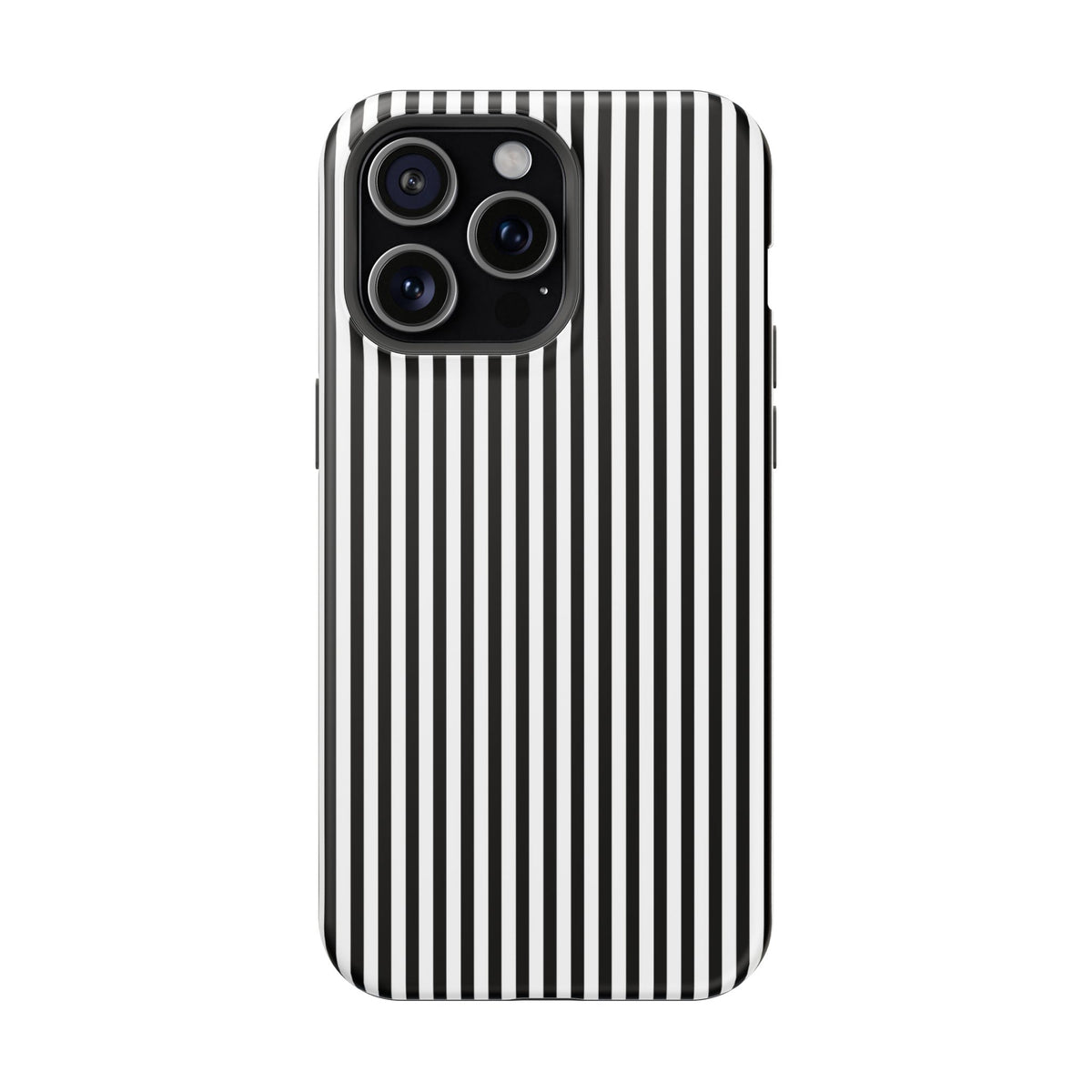 Black Pinstripes iPhone Case