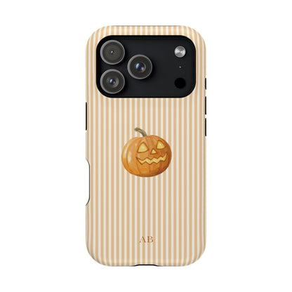 Custom Initials Pumpkin Cutie iPhone Case
