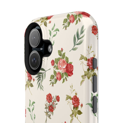 Red Vintage Roses iPhone Case