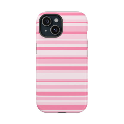 Pink Candy Stripes iPhone Case