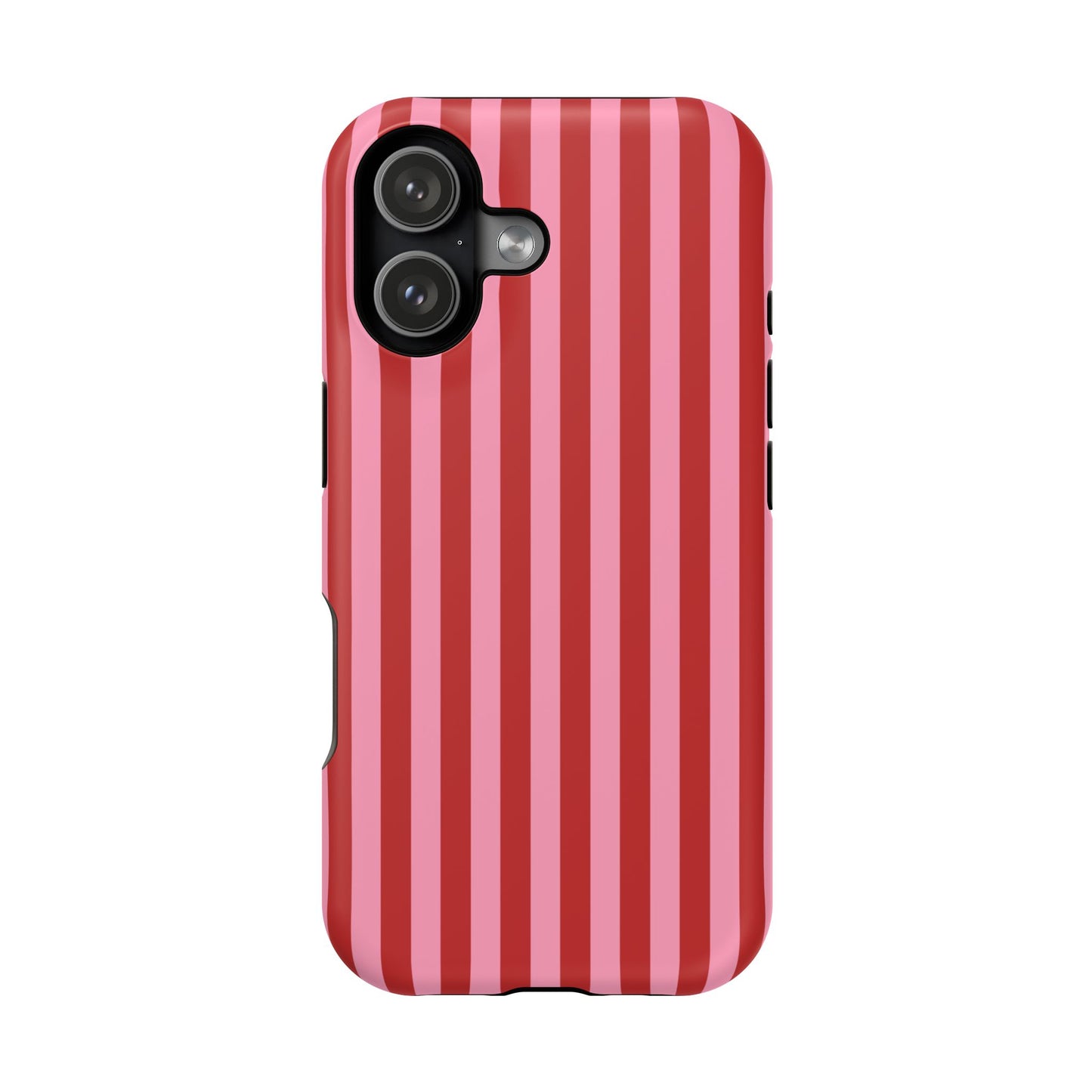 Cherry Blush Stripes iPhone Case