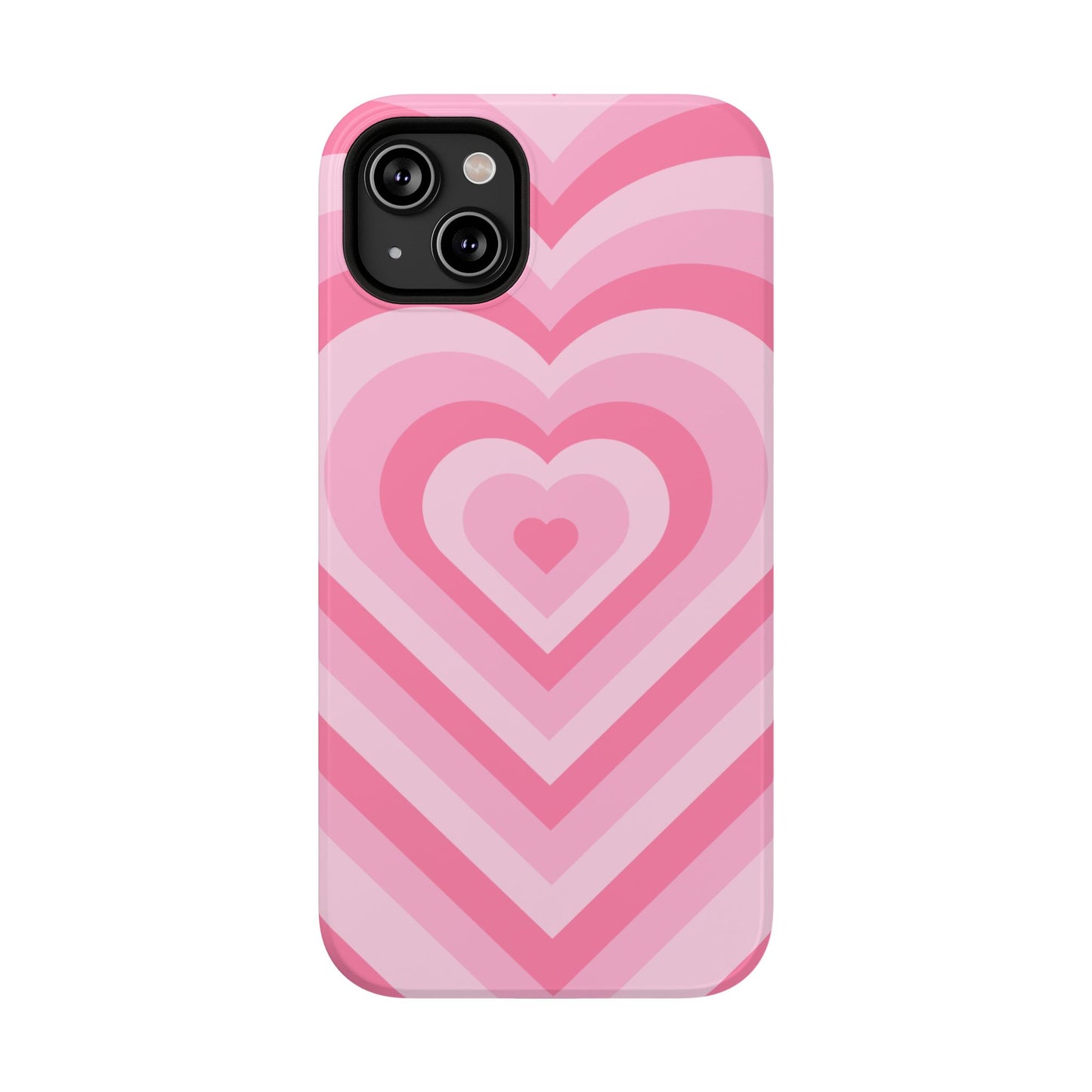 Pink Glowing Hearts iPhone Case