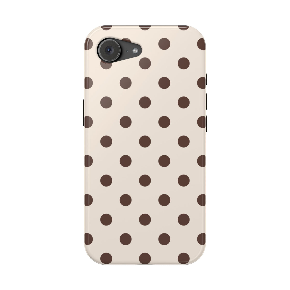 Brown Polka Dots iPhone Case
