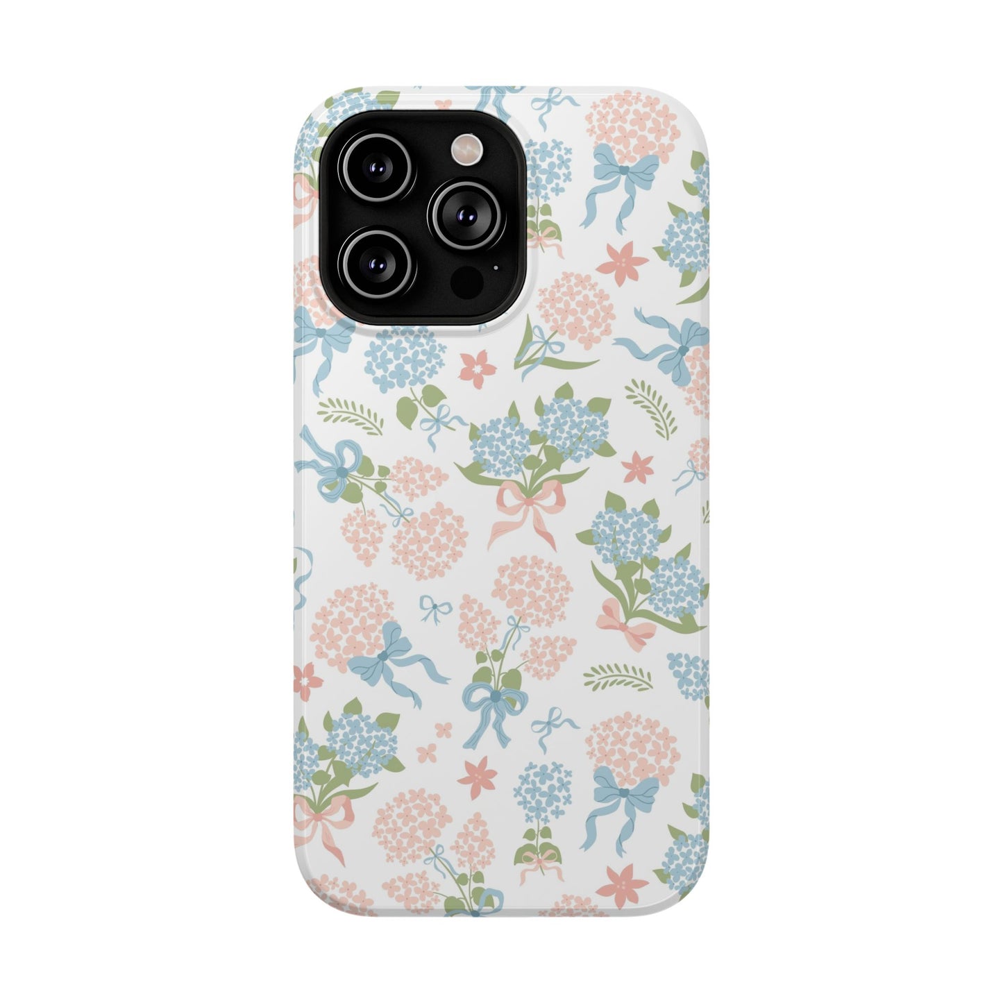 Hydrangea Bows iPhone Case