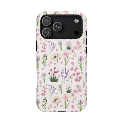 Vintage Purple Floral iPhone Case