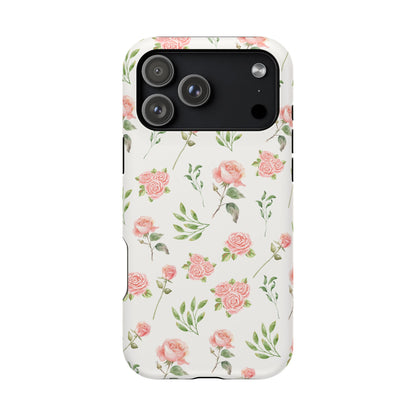 Pink Vintage Roses iPhone Case