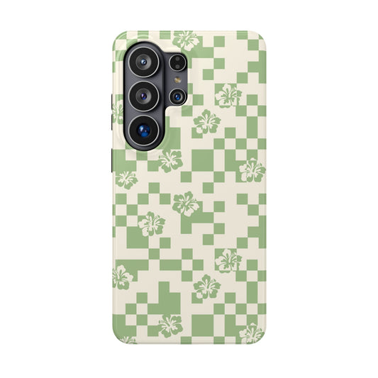 Green Hibiscus Samsung Case